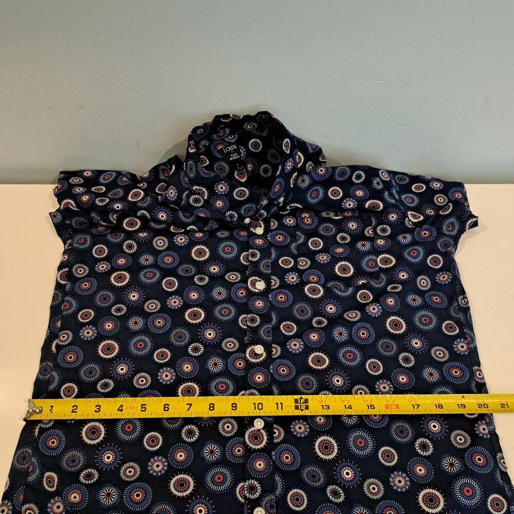 J. Crew Men's Medium Flex Washed Slim Fit Short Sleeve Shirt Style #BG955 - Picture 11 of 13